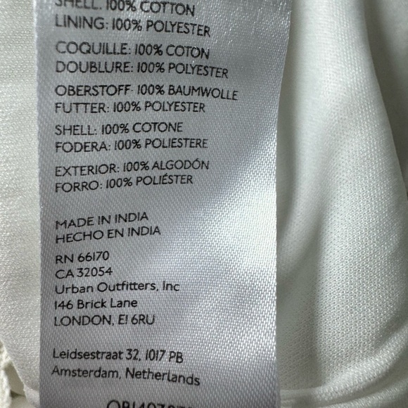 Urban Outfitters White Crochet Halter Dress Size Medium - Picture 9 of 10